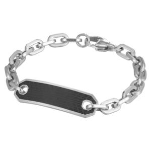 Tread SS Black Bracelet